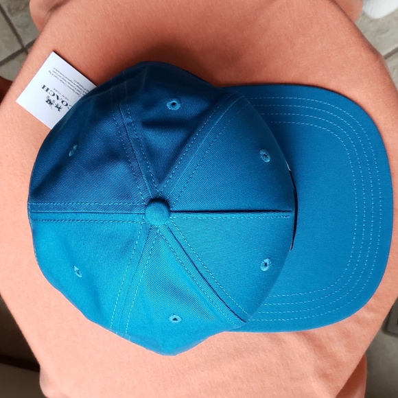 COACH FLAT BRIM HAT:NWT  SIGNATURE TWIST (C2451) TEAL - Picture 6 of 15